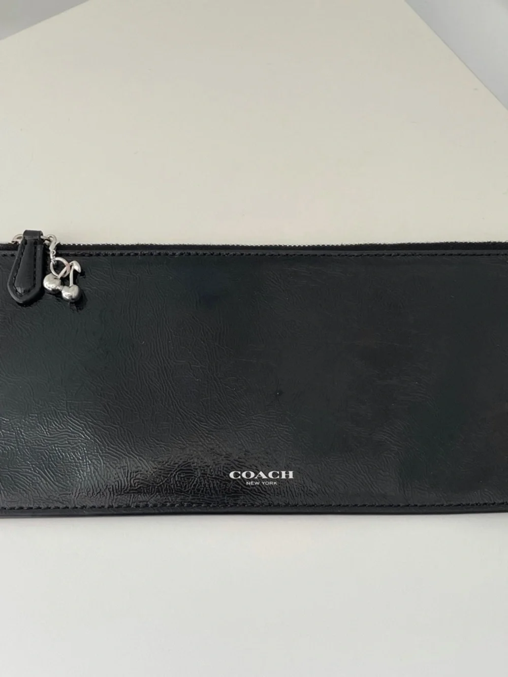 Coach Black Patent Pouch